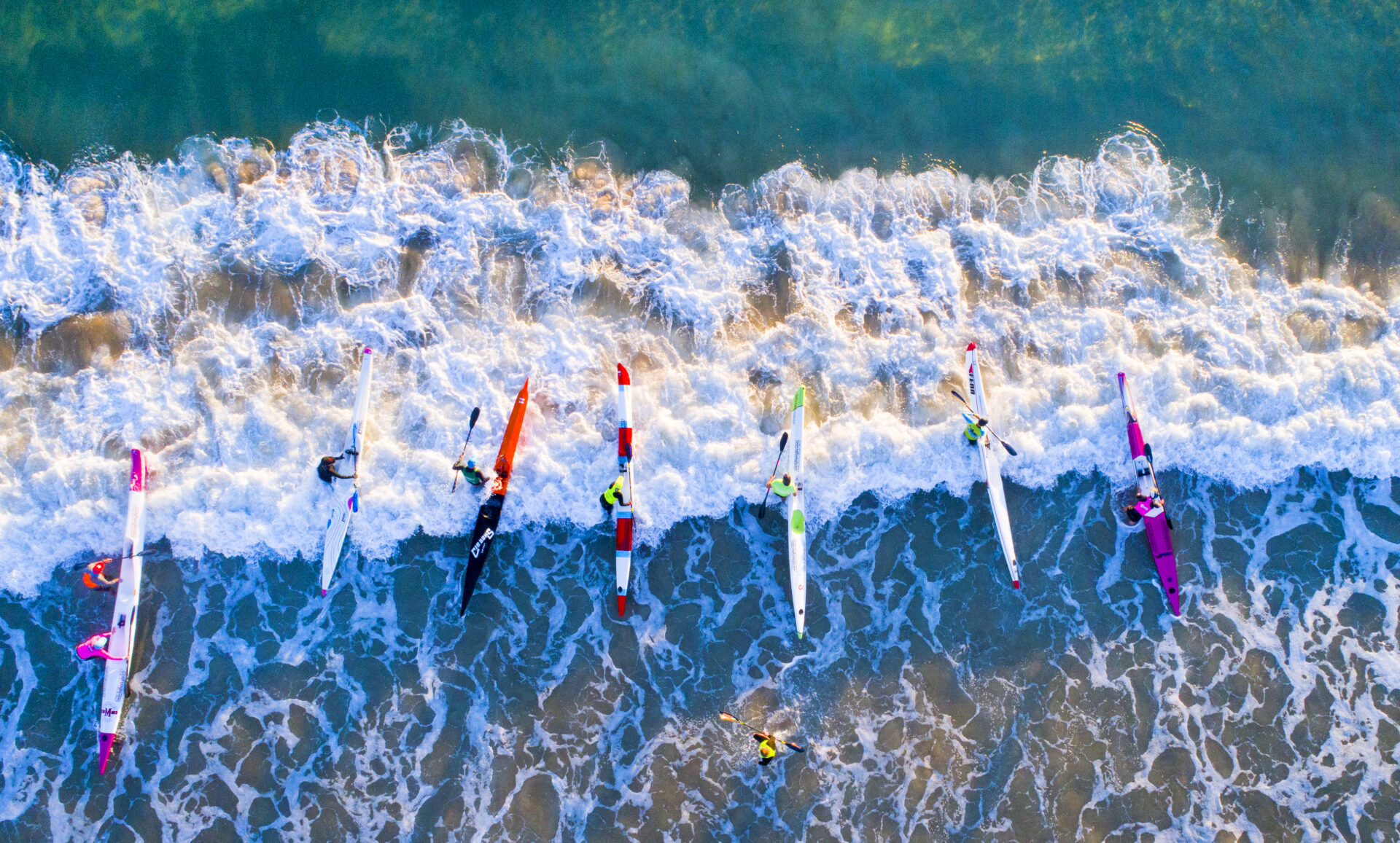 Aerial Image above Mooloolaba Beach. Photo Lachie Millard