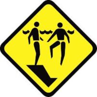Drop Off Hazard Warning Sign | Surf Life Saving Queensland